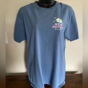 New Buffalo Michigan Blue Graphic Tee